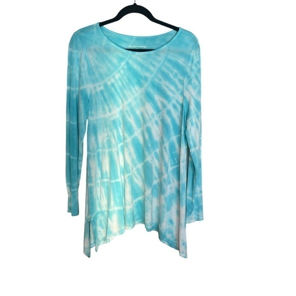 Soft Surroundings Icon Effie Tunic Top Women’s Size Large Tie Dye Jersey Knit - Picture 1 of 8